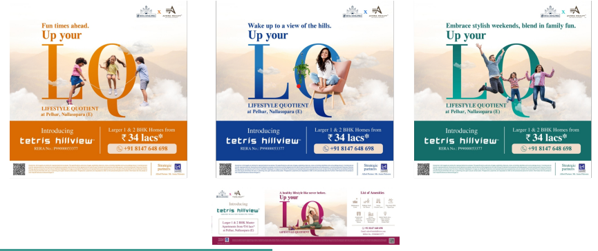 Avora Tetris Hillview Hoarding Campaign